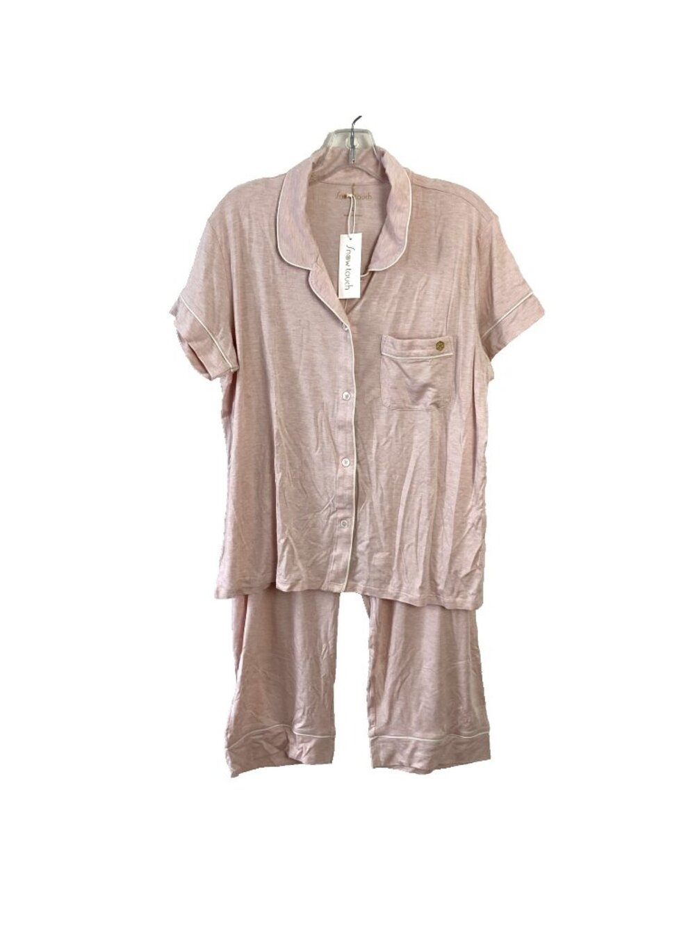 Snow Touch Women's Light Pink Pajamas set  L  NWT Retail $70 Soft And Cozy